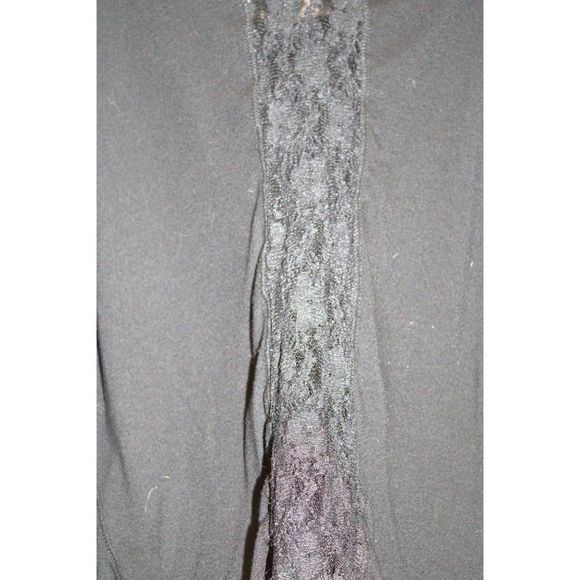 Ideology Black Shirt w/ 3/4 Sleeve and Lace Back size Small - Picture 5 of 5